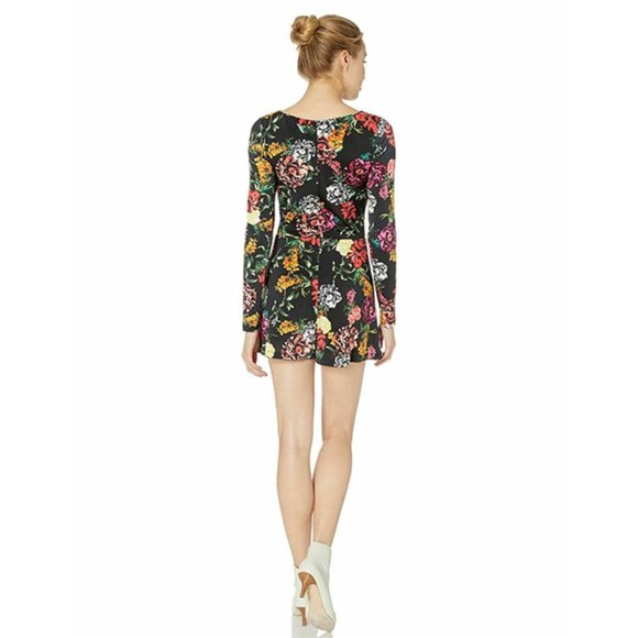 Guess Laurena Floral-Print Keyhole Romper S - Picture 5 of 8